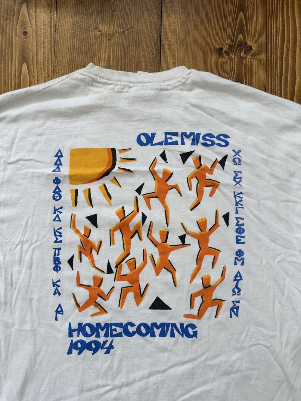 1994 Vintage LSU vs Ole Miss Homecoming Keith Haring Art Long Sleeve Shirt XL